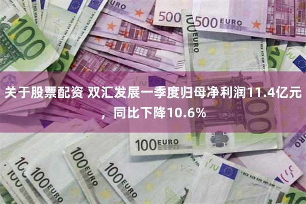 关于股票配资 双汇发展一季度归母净利润11.4亿元，同比下降10.6%