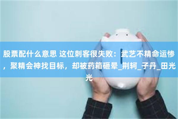 股票配什么意思 这位刺客很失败：武艺不精命运惨，聚精会神找目标，却被药箱砸晕_荆轲_子丹_田光